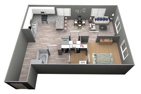 Cottonwood - 3D - Vivere Floor Plan